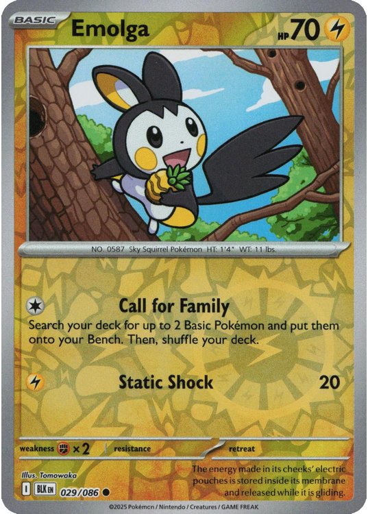 Emolga – 029/086 – Reverse