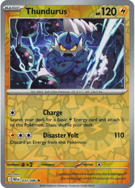 Thundurus - 033/086 - Reverse