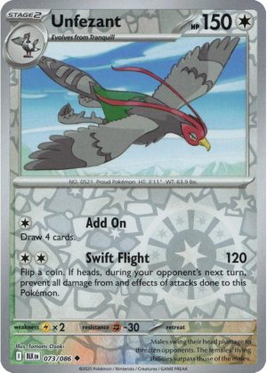 Unfezant - 073/086 - Reverse