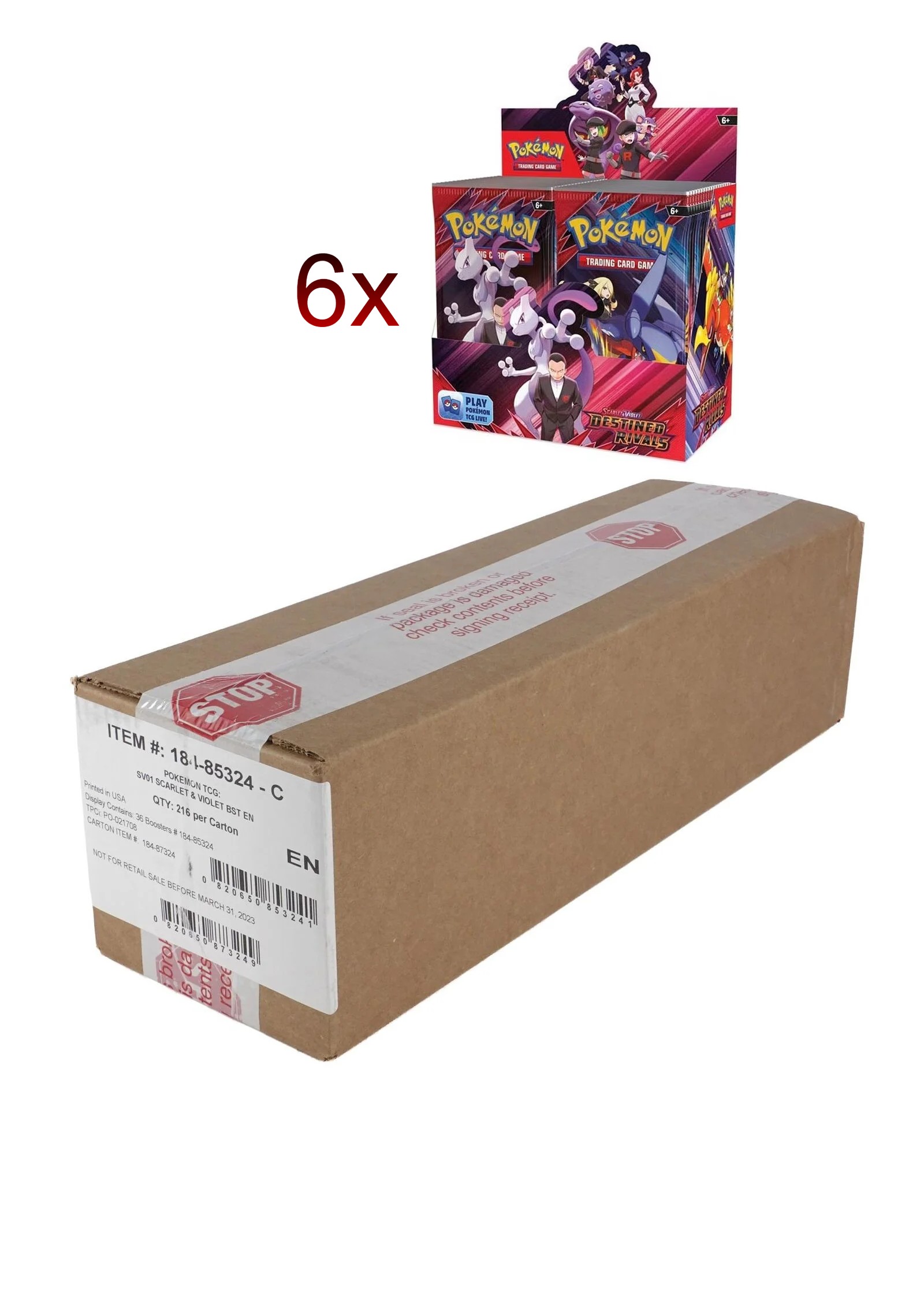 Booster Box (36 stk.) - SV10 Destined Rivals - Pokemonkort på