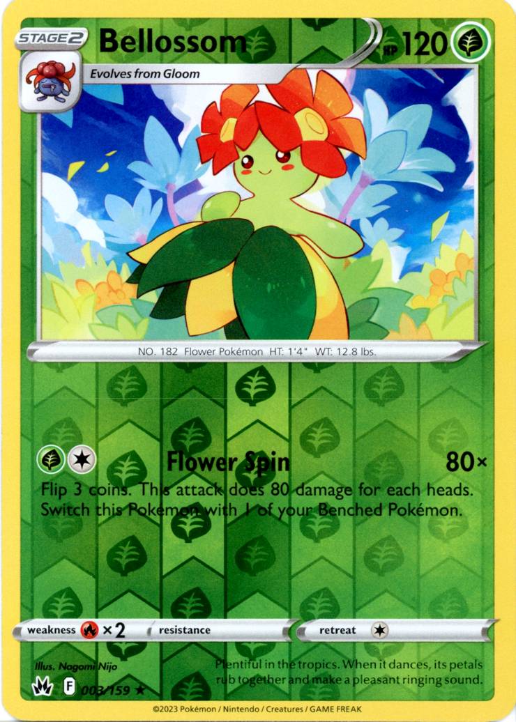 Bellossom - 003/159 - Reverse
