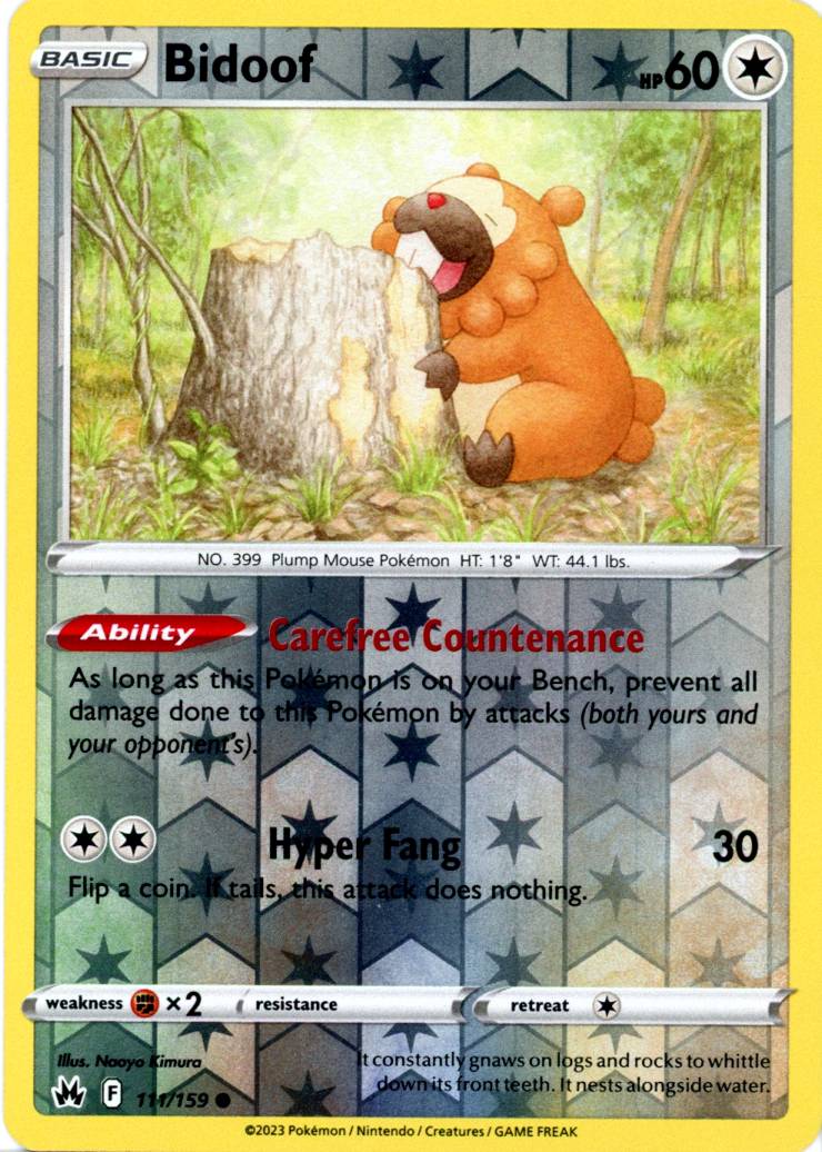 Bidoof - 111/159 - Reverse