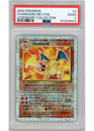 Charizard 3/110 Reverse Foil PSA 2