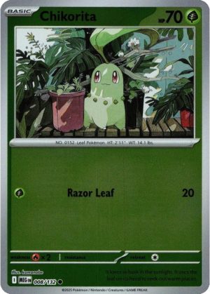 Chikorita - 008/132 - Reverse