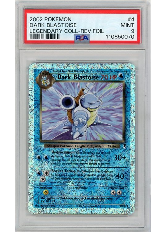 Dark Blastoise 4/110 Reverse Foil PSA 9