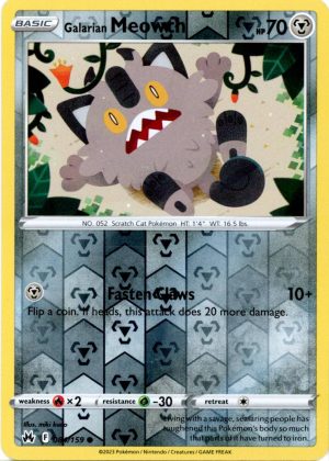 Galarian Meowth - 084/159 - Reverse