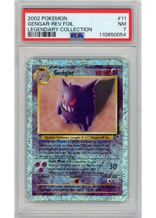 Gengar 11/110 Reverse Foil PSA 7