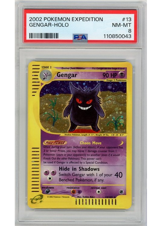 Gengar 13/165 PSA 8