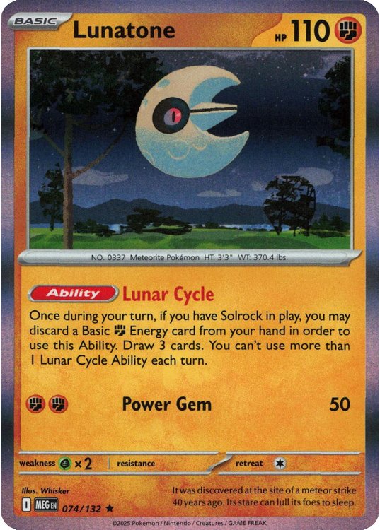 Lunatone - 074/132 (Holo)