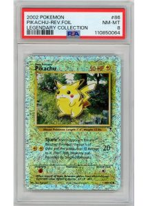 Pikachu 86/110 Reverse Foil PSA 8