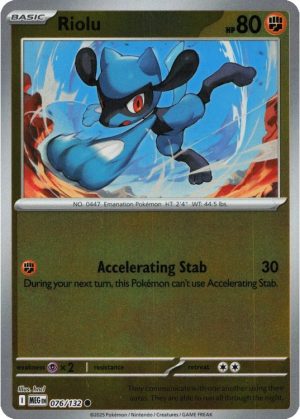 Riolu - 076/132 - Reverse