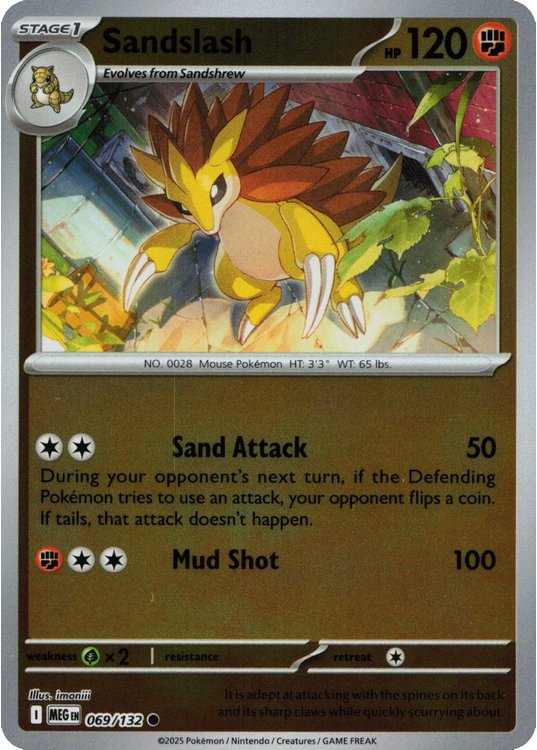 Sandslash - 069/132 - Reverse