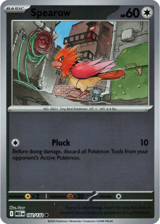 Spearow - 102/132 - Reverse