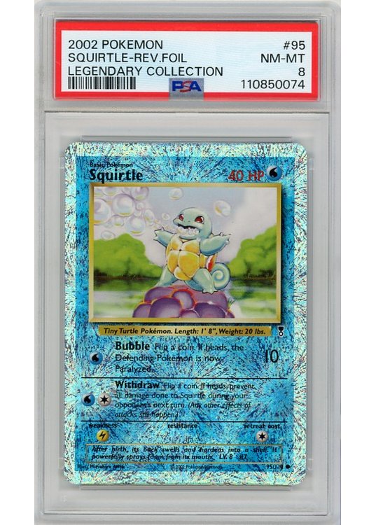 Squirtle 95/110 Reverse Foil PSA 8