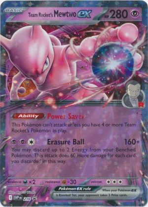 Team Rocket's Mewtwo ex - Team Rocket Tin - Team Rocket's Mewtwo ex SVP216 - Pokemon Scarlet & Violet Promo kort