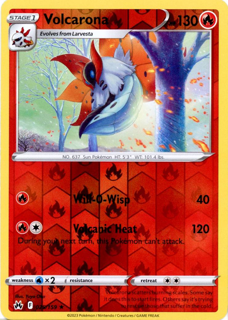 Volcarona - 025/159 - Reverse