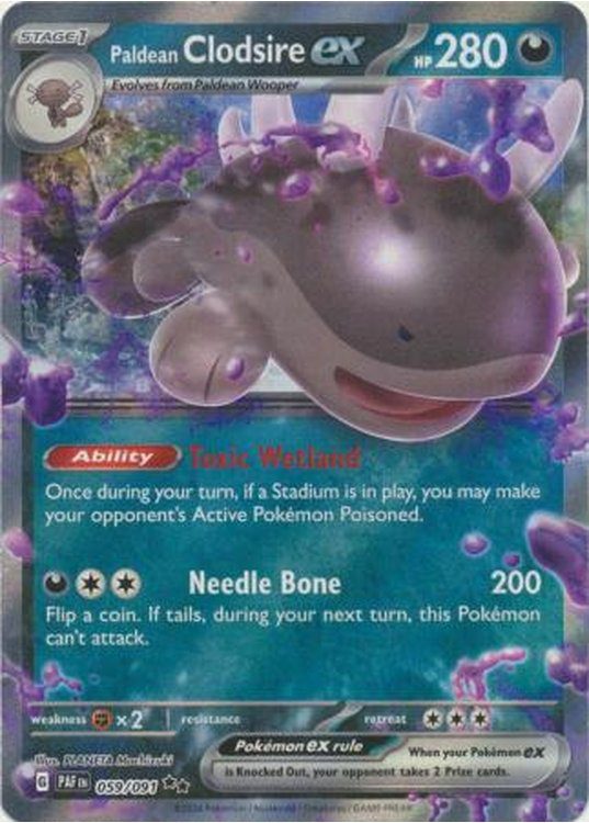 Paldean Clodsire ex - 059/091