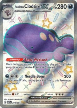 Paldean Clodsire ex - 219/091