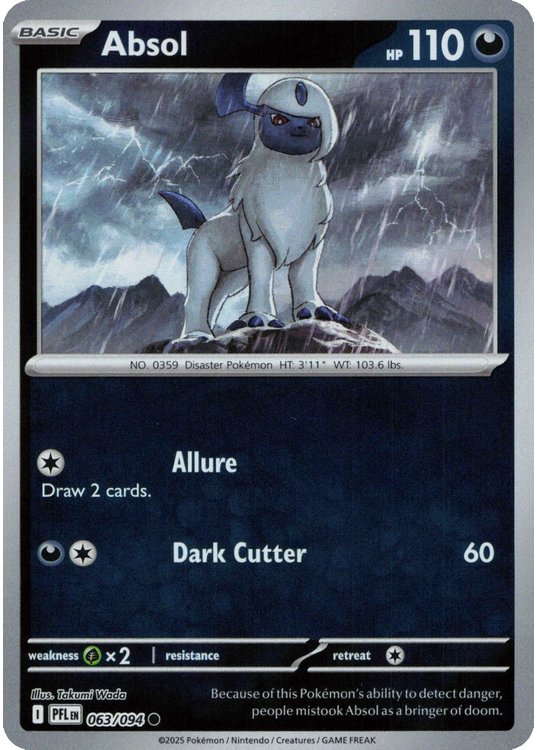 Absol - 063/094 - Reverse