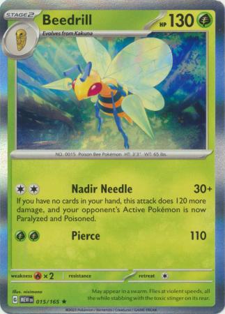 Beedrill - 015/165 (Holo)