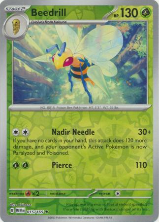 Beedrill - 015/165 - Reverse