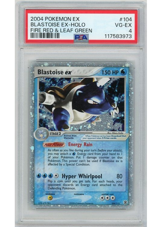 Blastoise ex 104/112 PSA 4