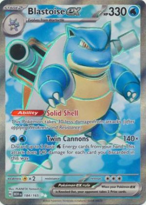 Blastoise ex - 184/165