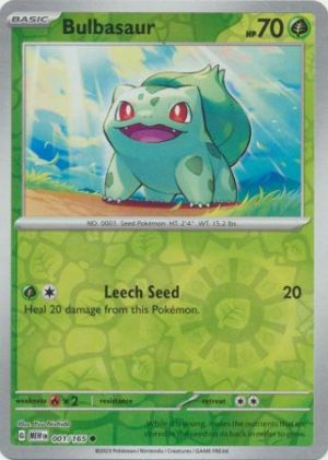 Bulbasaur - 001/165 - Reverse