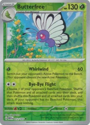 Butterfree - 012/165 - Reverse