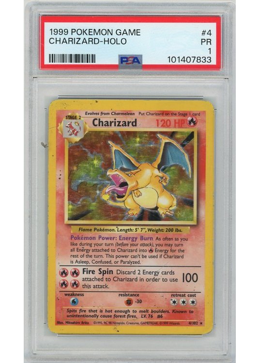 Charizard – 4/102 – PSA 1