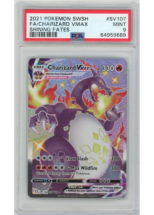 Charizard VMAX SV107/SV122 PSA 9
