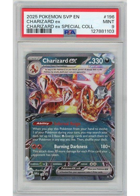 Charizard ex – SVP196 – PSA 9