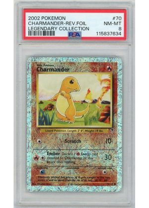 Charmander 70/110 Reverse Foil PSA 8