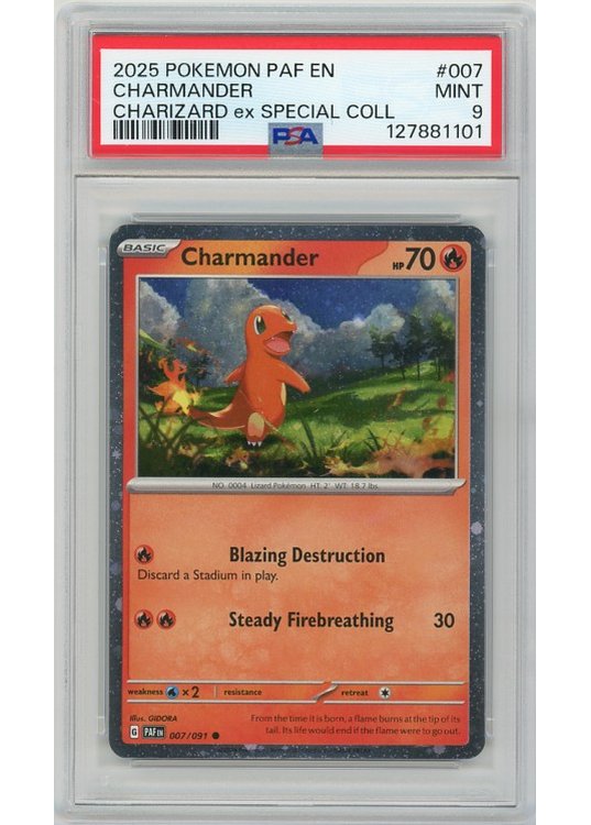 Charmander – Cosmos Holo – 007/091 – PSA 9