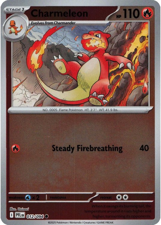 Charmeleon - 012/094 - Reverse