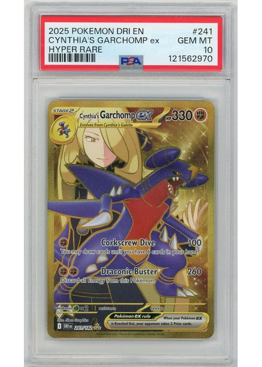 Cynthia’s Garchomp ex – 241/182 – PSA 10