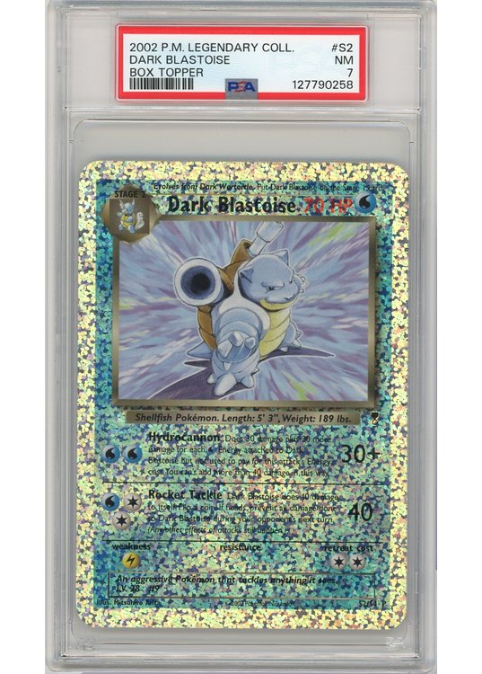 Dark Blastoise S2/S4 Box Topper PSA 7