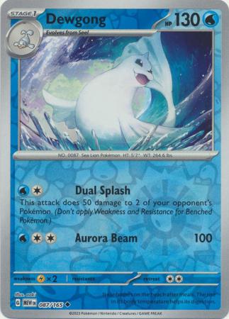 Dewgong - 087/165 - Reverse