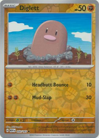 Diglett – 050/165 – Reverse