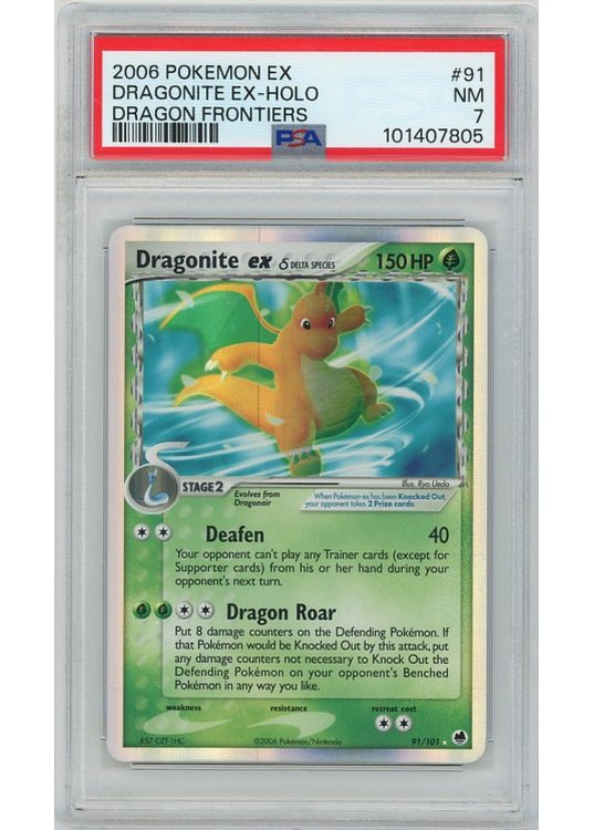 Dragonite ex &delta; 91/101 PSA 7