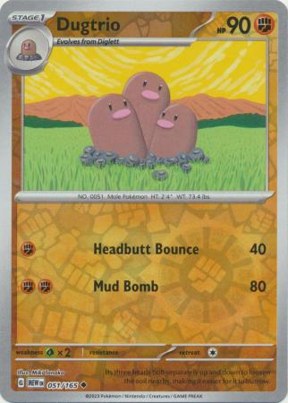 Dugtrio – 051/165 – Reverse