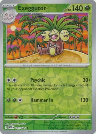 Exeggutor - 103/165 - Reverse