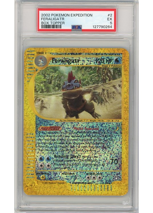 Feraligatr 2/12 Box Topper PSA 5
