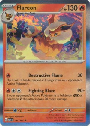 Flareon - 136/165 (Holo)