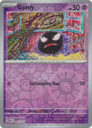 Gastly - 092/165 - Reverse