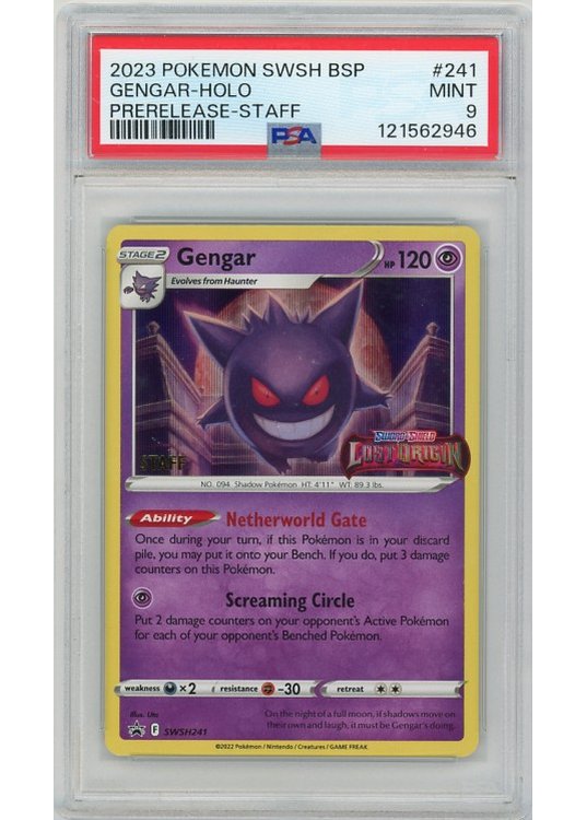 Gengar – STAFF – SWSH241 – PSA 9