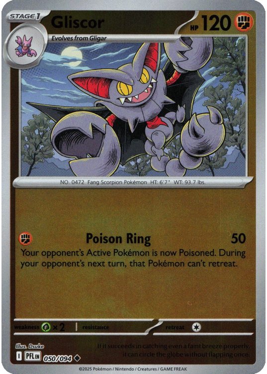 Gliscor - 050/094 - Reverse