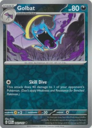 Golbat - 042/165 - Reverse
