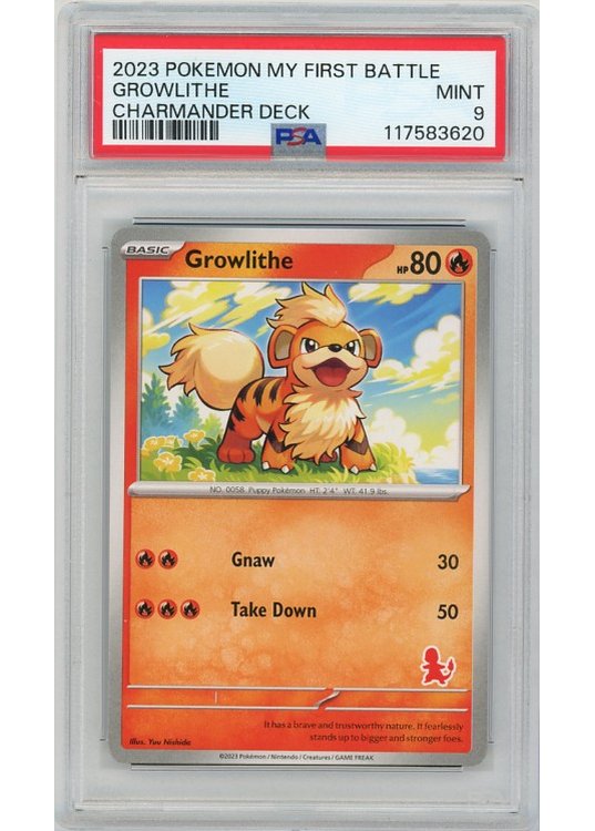 Growlithe – My First Battle – – PSA 9