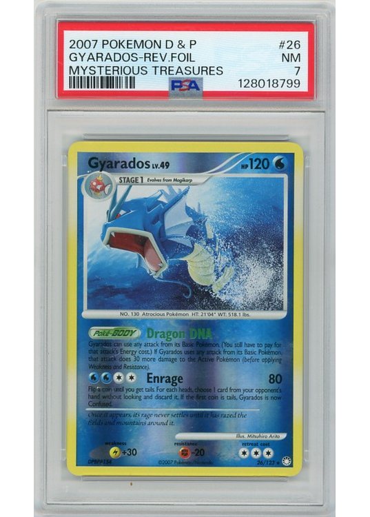 Gyarados LV. 49 26/123 Reverse Foil PSA 7